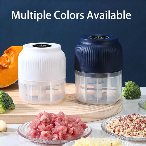 Rechargeable Electric Mini Food & Garlic Chopper