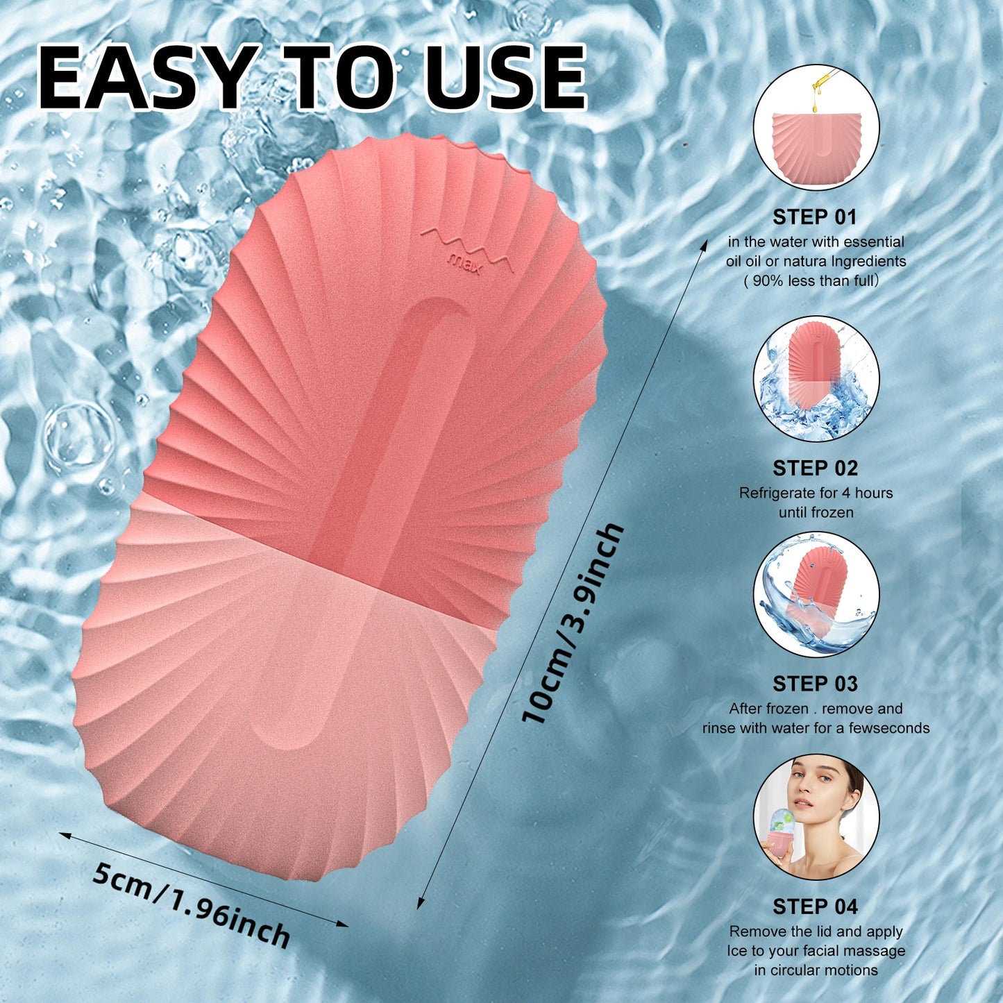 Silicone Facial Ice Roller for Skin Care