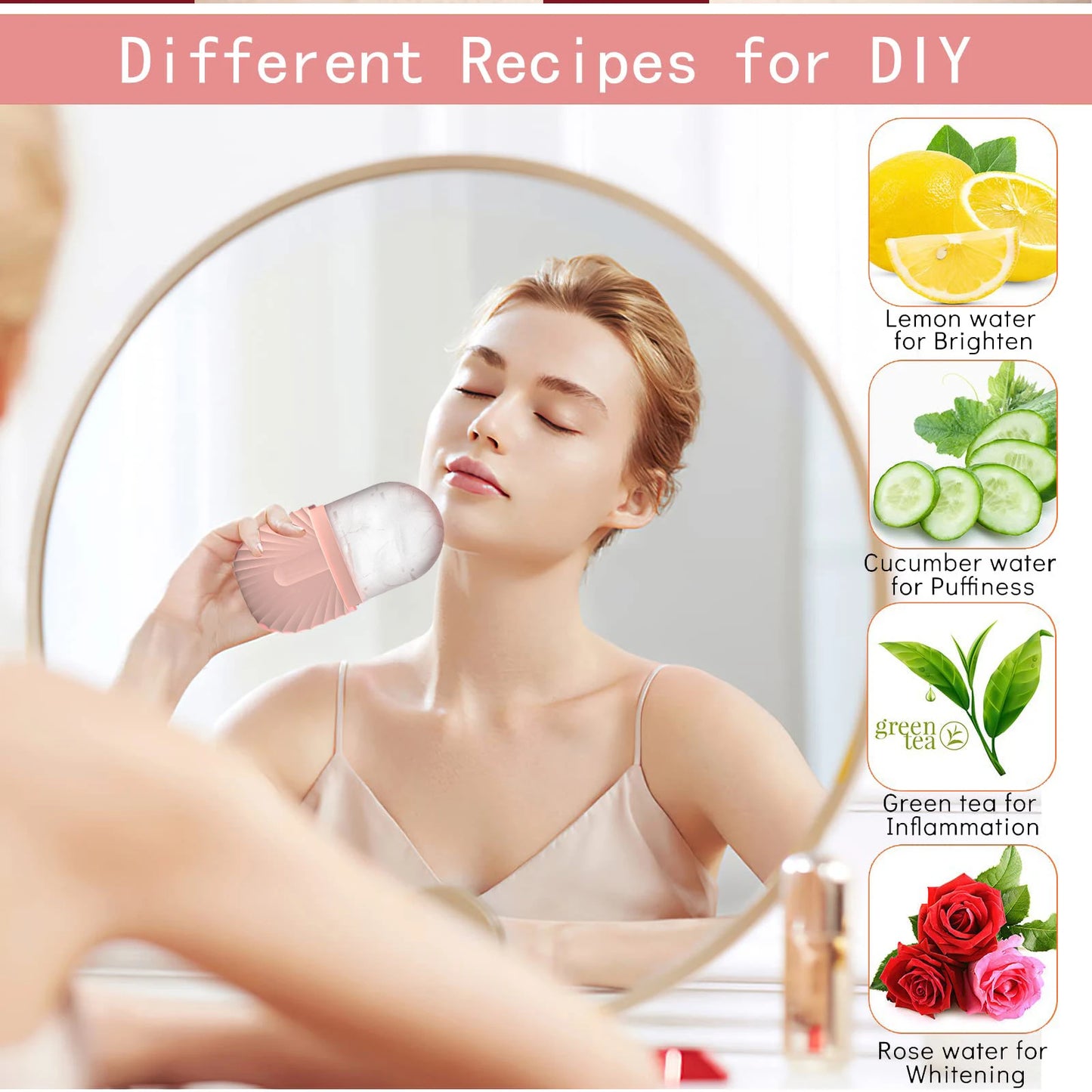 Silicone Facial Ice Roller for Skin Care